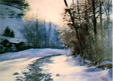 Paesaggio innevato 