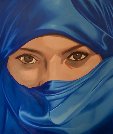 Donna in blu 