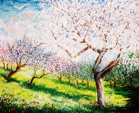 IL RISVEGLIO DELLA PRIMAVERA - Olio su tela 100 x 80 