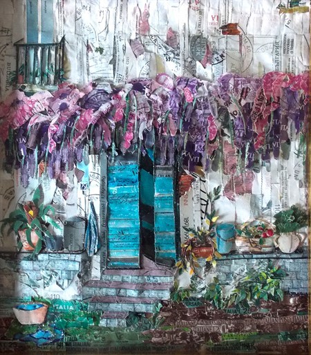 Casa con glicini 