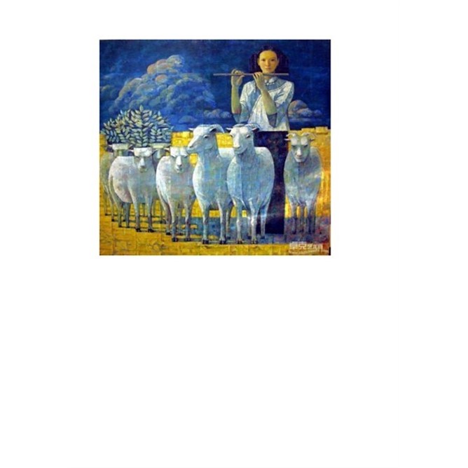 Il terzo posto di Yangguan 160x170, olio su tela