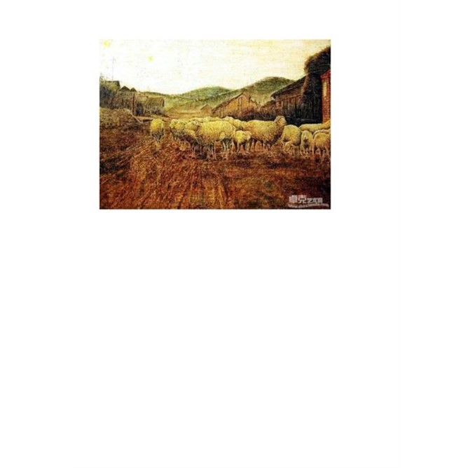 Greggi al pastore 100x80, olio su tela