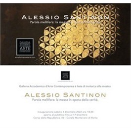 La Galleria Accademica presenta Alessio Santinon.
